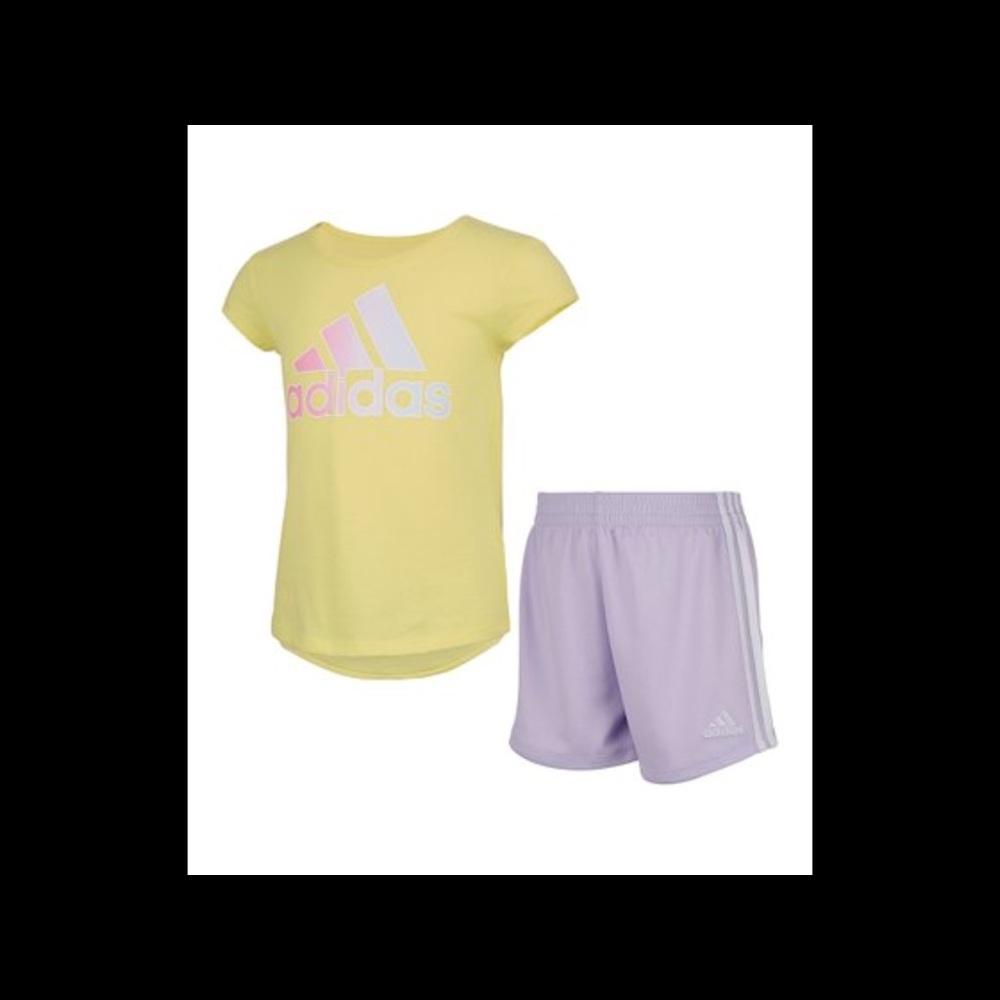 Girl’s adidas shorts set NWT